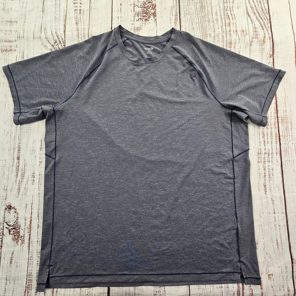 Old Navy Active Go-Dry Cool Blue Short Sleeve Performance T-Shirt Men's XL